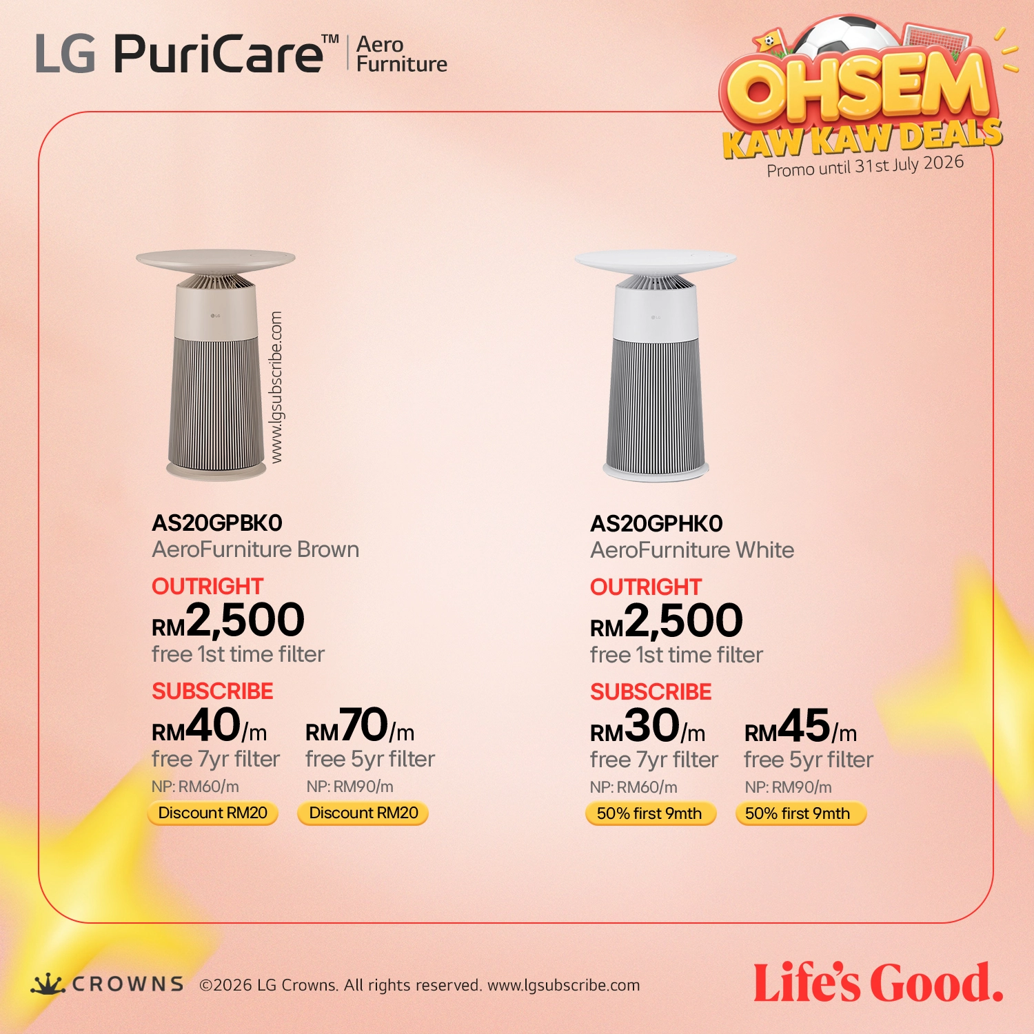 LG PuriCare AeroFurniture