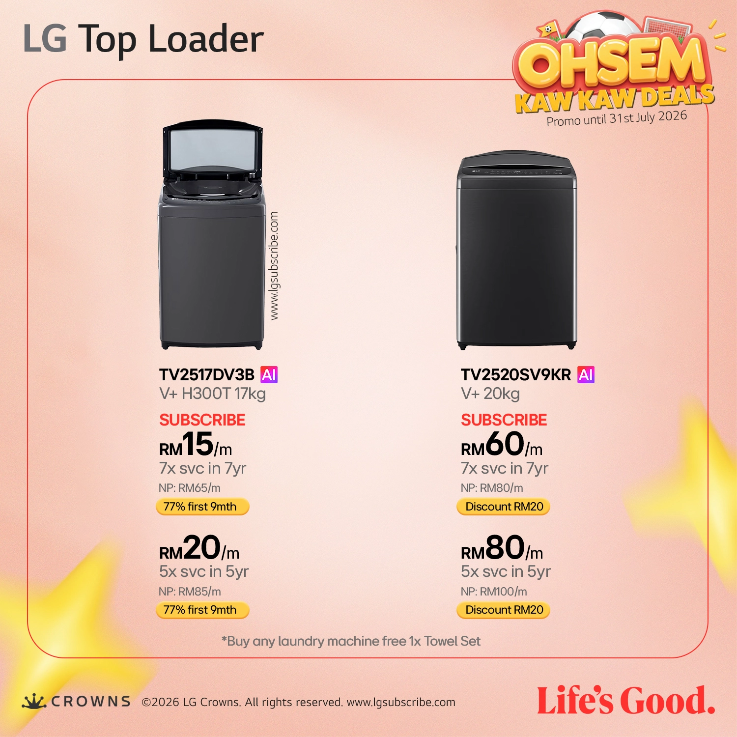 LG Top Loader - Laundry