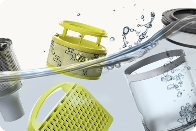 LG CordZero A9X-RSTEAM washable cyclone and filters