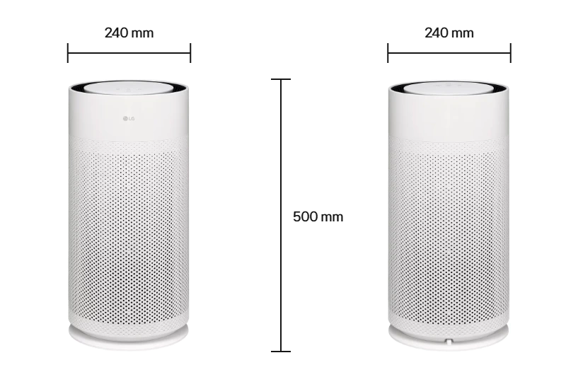 LG PuriCare AS35GGW10 Size