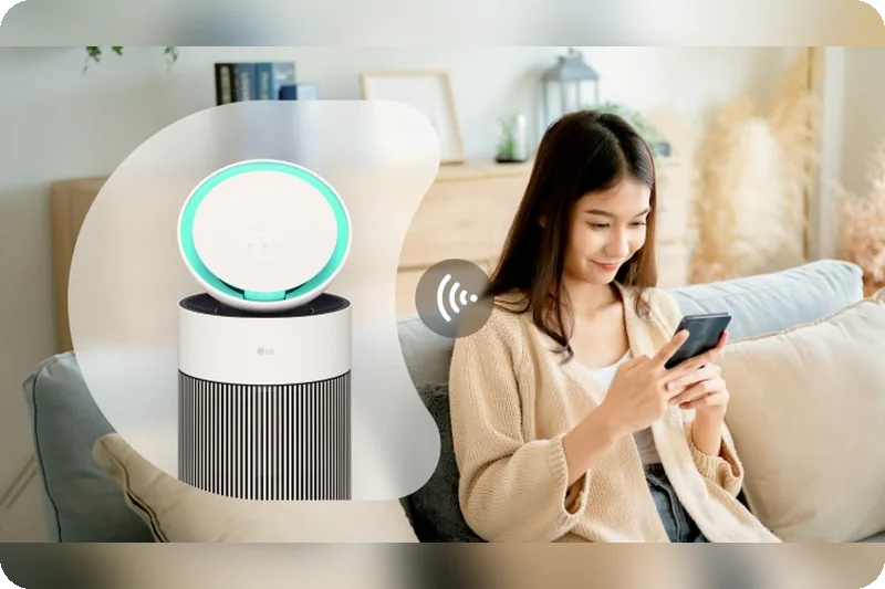 LG PuriCare AS55GGSY0 LG ThinQ app control