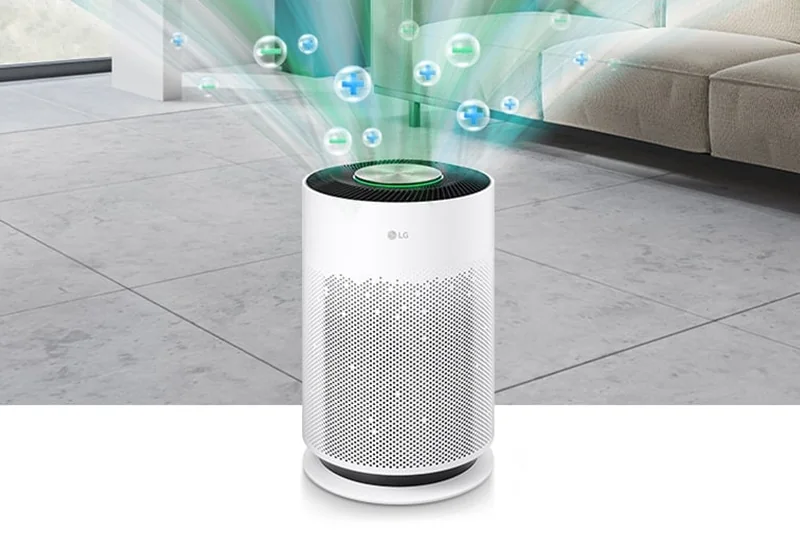 LG PuriCare AS60GHWG0 Ionizer reducing harmful bacteria