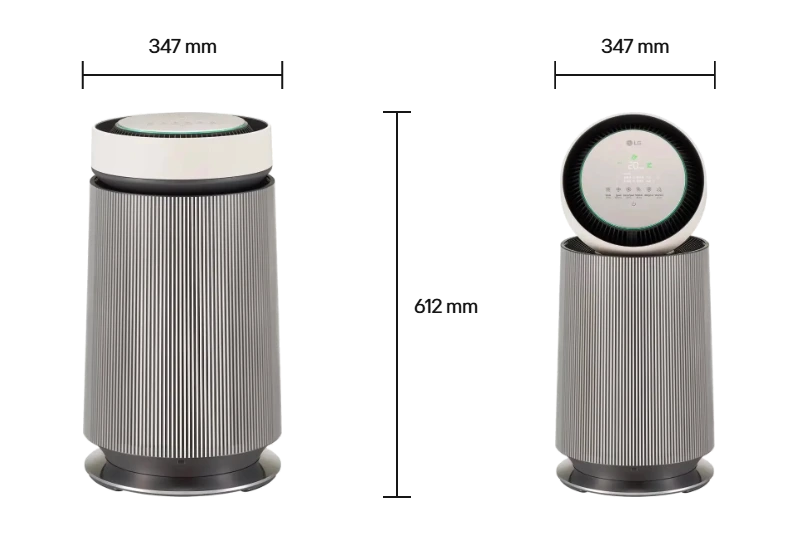 LG PuriCare AS65GDBY0 Size