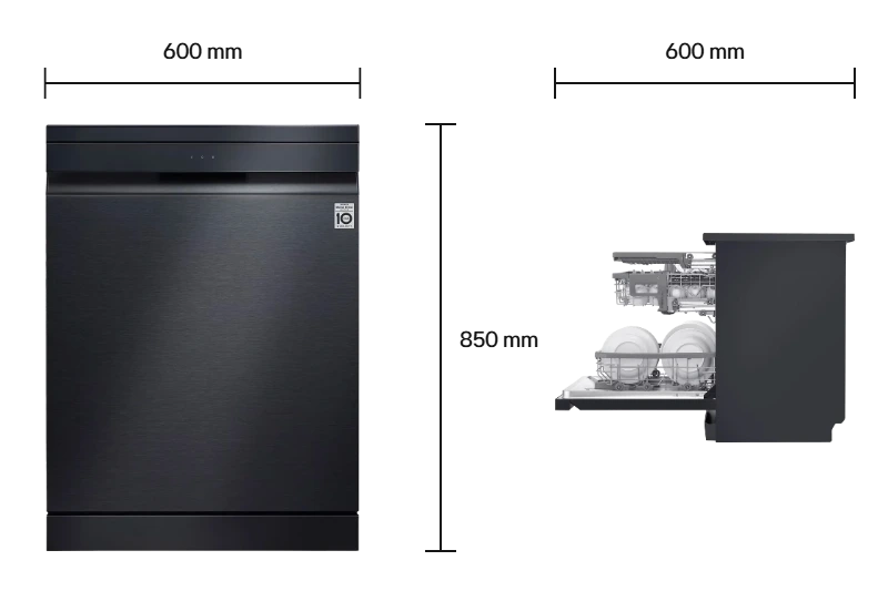 LG QuadWash DFC335HM Size