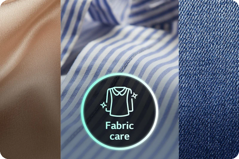 AI DD technology detecting laundry weight and fabric characteristics to optimize the wash.