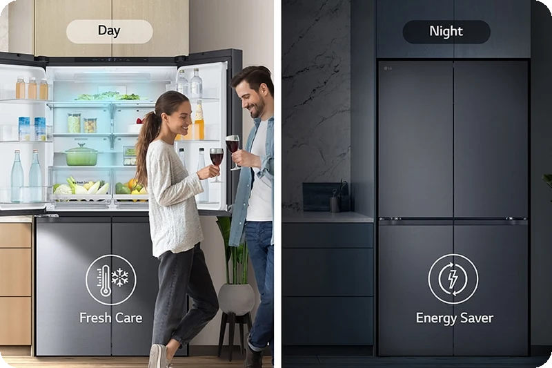 Smart Learner balancing refrigerator cooling and energy saving.