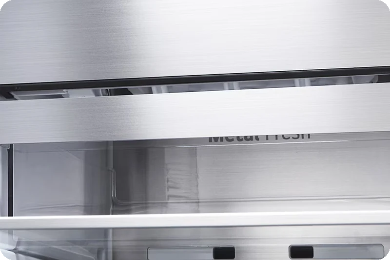 Metal Fresh panel inside the LG refrigerator
