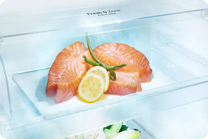 Fresh 0 Zone drawer preserving meat and fish