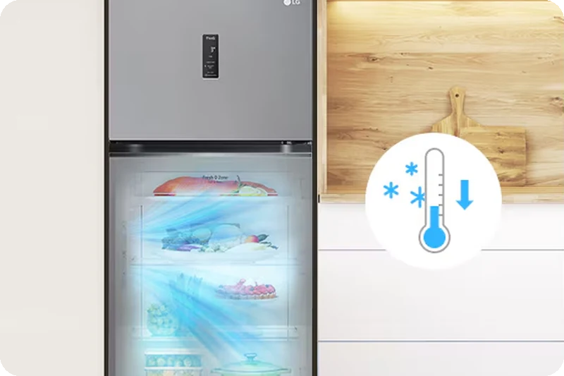 Smart Fresh Air lowering temperature before high refrigerator use