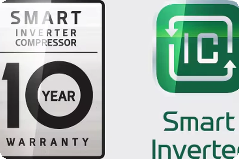 LG Smart Inverter Compressor with 10-year warranty