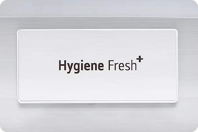 LG Hygiene Fresh Plus air filtration inside the refrigerator