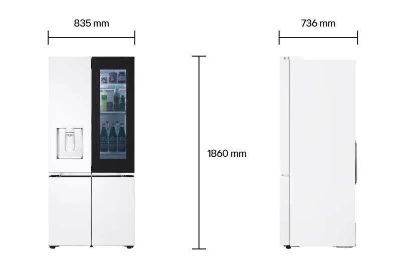 LG InstaView GV-K25FFGER Size