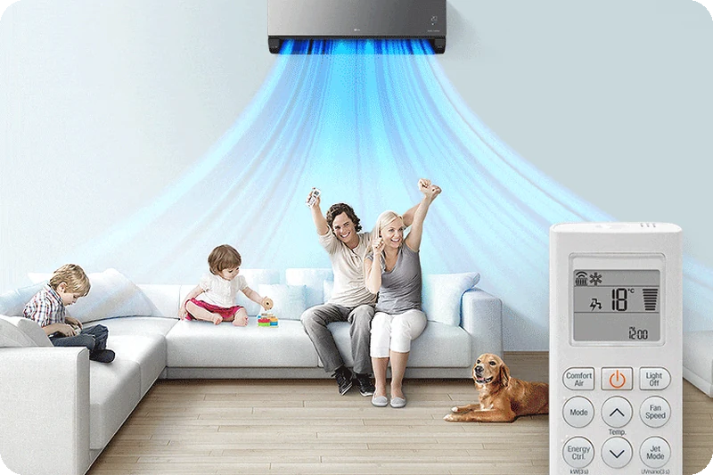 Four selectable energy-consumption levels for LG ARTCOOL.