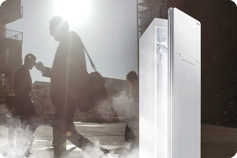 Fresh and hygienic clothes cared for by LG Styler.