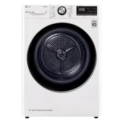 LG Dryer Drying Machine Heat Pump 9kg VD-H9066WSR White