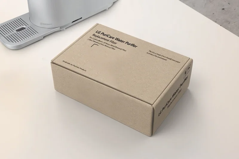 LG PuriCare WD516AN Silver replacement filter delivery box