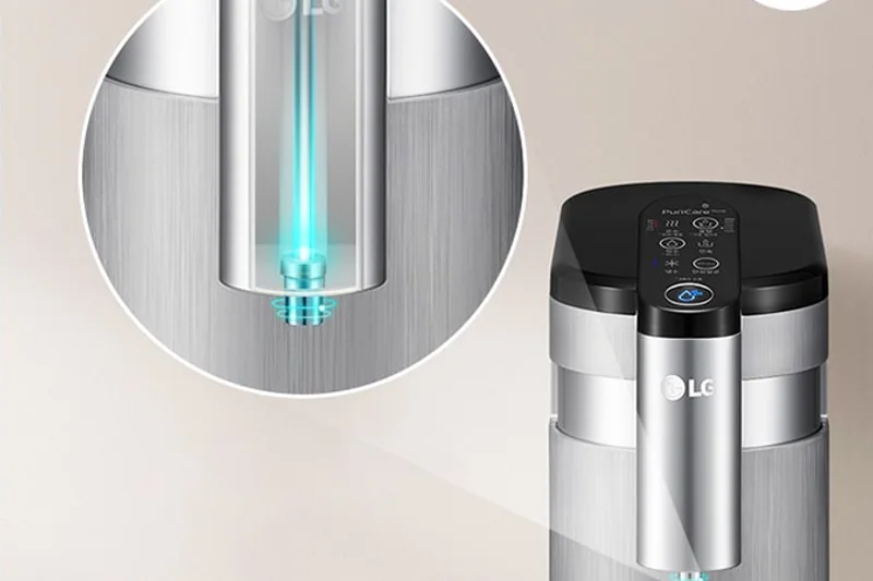 LG PuriCare WD516AN Silver UV sterilization water outlet