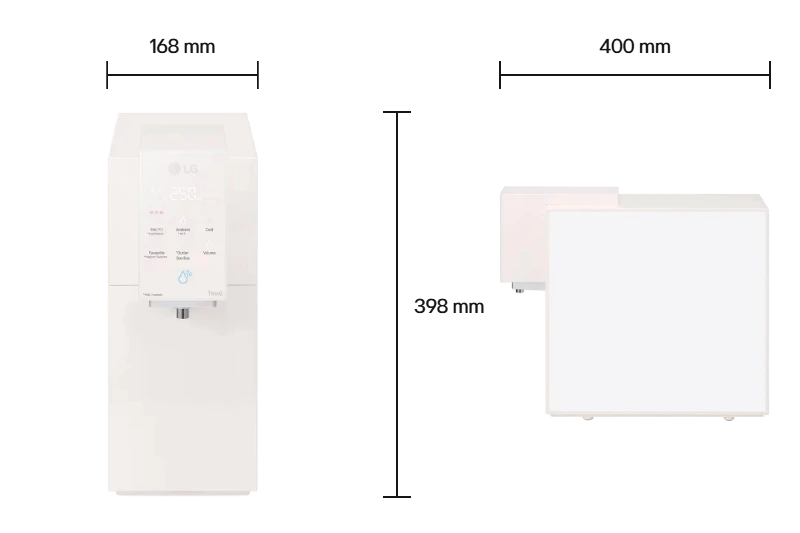 LG PuriCare WD518AN.ABGRLML Size
