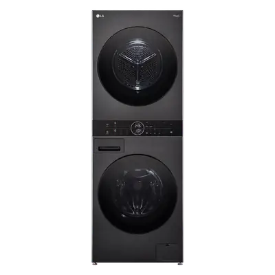 LG WashTower All-in-One Stacked Laundry Machine 14kg/10kg WT1410NHB Black