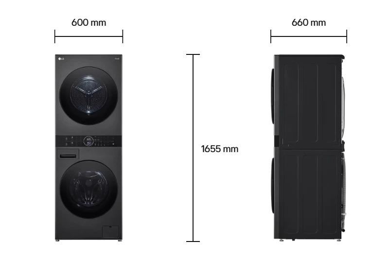 LG WashTower WT1410NHB Size