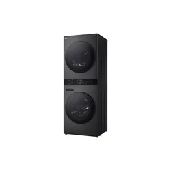 LG WashTower All-in-One Stacked Laundry Machine 14kg/10kg WT1410NHB Black