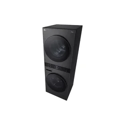 LG WashTower All-in-One Stacked Laundry Machine 14kg/10kg WT1410NHB Black