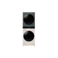 LG WashTower All-in-One Stacked Laundry Machine 25kg/20kg WT2520NHEGR Natural Green