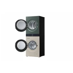 LG WashTower All-in-One Stacked Laundry Machine 25kg/20kg WT2520NHEGR Natural Green
