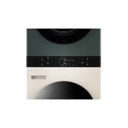 LG WashTower All-in-One Stacked Laundry Machine 25kg/20kg WT2520NHEGR Natural Green