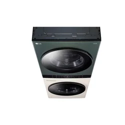 LG WashTower All-in-One Stacked Laundry Machine 25kg/20kg WT2520NHEGR Natural Green